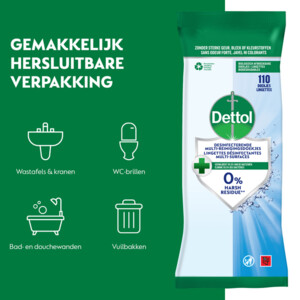 Dettol Desinfecterende Reinigingsdoekjes Cleanser - 5.99 euro