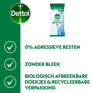 Dettol Desinfecterende Reinigingsdoekjes Cleanser - 4.39 euro