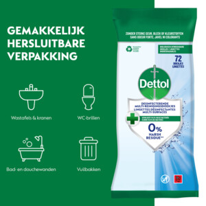 Dettol Desinfecterende Reinigingsdoekjes Cleanser - 4.39 euro