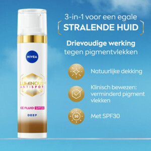 3x NIVEA Luminous630 CC Cream SPF 30 Dark - 97.61 euro