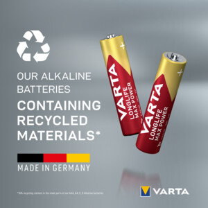 12x Varta Longlife Max Power Alkaline Batterijen AAA - 39.65 euro