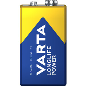 12x Varta Longlife Power Alkaline Batterijen 9V 565 mAh - 34.81 euro