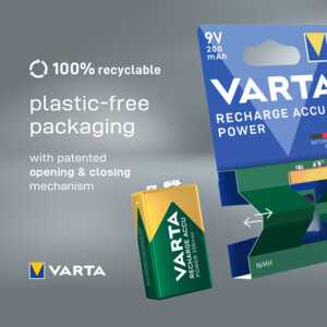 Varta  Recharge Accu Power Oplaadbare Batterijen 9V 200mAh - 6.95 euro