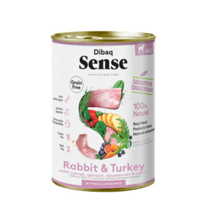 Dibaq Sense Light Hondenvoer Blik Rabbit & Turkey