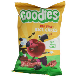 6x Goodies Luchtige Rijstwafeltjes Rood Fruit - 7.77 euro
