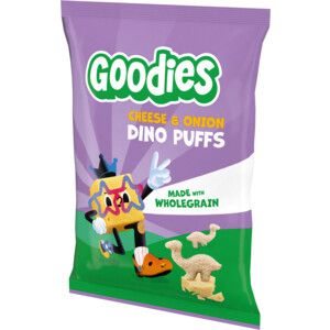 9x Goodies Snack Dino Puffs Cheese & Onion - 10.95 euro