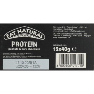 Eat natural Protein Peanuts Dark Chocolate - 18.75 euro