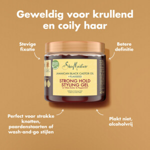 Shea Moisture Strong Hold Styling Gel Jamaican Black Castor Oil + Flaxseed - 14.99 euro