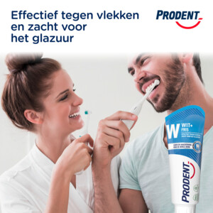 Prodent Tandpasta Wit + Fris - 2.69 euro