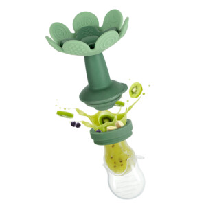 Haakaa Flower Fresh Food Feeder Fruitspeen Pea green - 19.99 euro