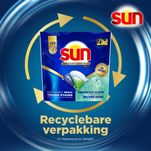7x Sun Brilliant Shine+ All-in 1 Vaatwastabletten - 68.49 euro