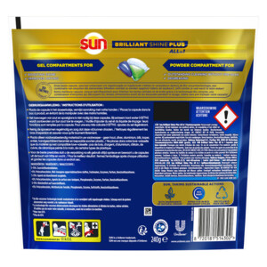 Sun Brilliant Shine+ All-in 1 Vaatwastabletten - 10.99 euro