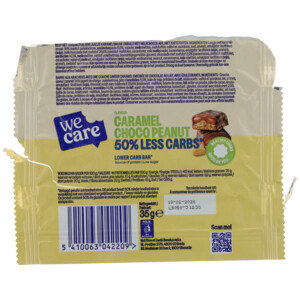 15x WeCare Lower Carb Bar Caramel Choco Peanut - 18.25 euro