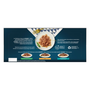 Gourmet Perle Mini Filets in Saus  Kalkoen, Eend, Tonijn & Lam 40 x 85 gr