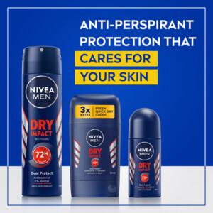 3x NIVEA Men Deodorent Stick Dry Impact - 18.19 euro
