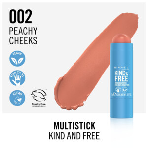 Rimmel Kind & Free Multi Stick Blush en Lipstick Peachy Cheeks 002 - 13.25 euro