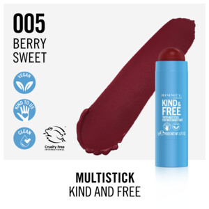 Rimmel Kind & Free Multi Stick Blush en Lipstick Berry Sweet 005 - 11.79 euro