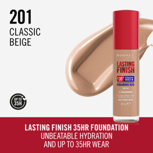 Rimmel Lasting Finish 35H Foundation Classic Beige 201 - 18.99 euro