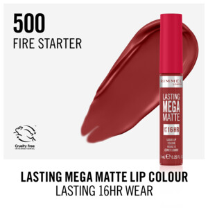 Rimmel Lasting Mega Matte Liquid Lipstick Fire Starter ​500 - 14.99 euro