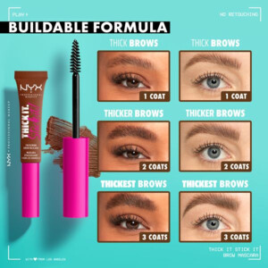 NYX Thick It Stick It Wenkbrauwgel Mascara Brunette - 11.79 euro