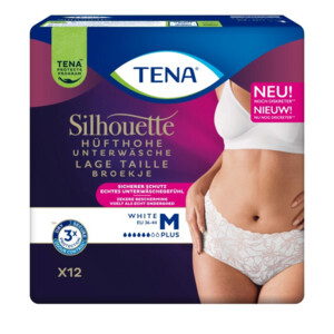 2x TENA Silhouette Underwear Low Waist Blanc Plus M - 22.55 euro