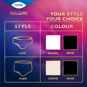 2x TENA Silhouette Underwear Low Waist Blanc Plus M - 22.55 euro
