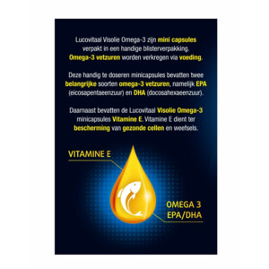 2x Lucovitaal Visolie Omega 3 mini softgels - 7.99 euro