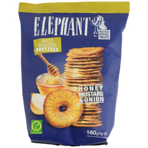 Elephant Pretzels Honing, Mosterd & Ui - 2.59 euro