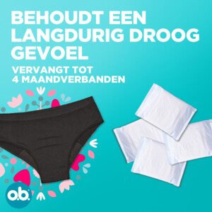 o.b. Herbruikbaar Menstruatie Ondergoed M/L - 24.99 euro