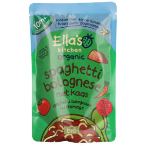 7x Ella's Kitchen Biologisch Maaltijdzakje 10+m Spaghetti Bolognese + Kaas - 16.01 euro