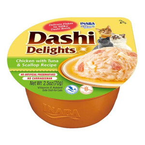 6x Ciao Dashi Delights Kattenvoer Nat Chicken & Tuna & Scallop 70 gr