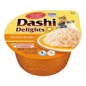 6x Ciao Dashi Delights Kattenvoer Nat Chicken 70 gr