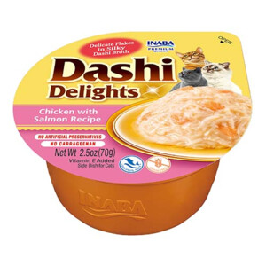 6x Ciao Dashi Delights Kattenvoer Nat Chicken & Salmon 70 gr