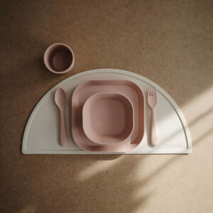 Mushie Borden Set Vierkant Blush - 14.85 euro