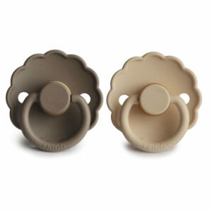 Frigg Fopspeen Daisy maat 1 0-6 mnd Croissant Portobello - 8.89 euro