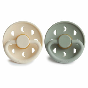Frigg Fopspeen Moon maat 2 6-18 mnd Cream Sage - 7.49 euro