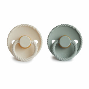 Frigg Fopspeen Rope maat 1 0-6 mnd Cream Sage - 7.25 euro