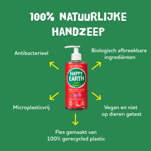 Happy Earth 100% Natuurlijke Handzeep Floral Patchouli - 4.99 euro