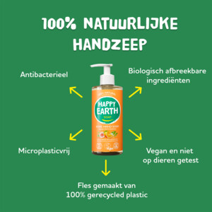 Happy Earth 100% Natuurlijke Handzeep Rose Petitgrain - 4.99 euro