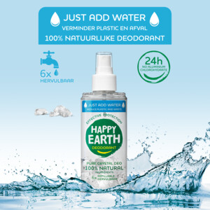 Happy Earth 100% Natuurlijke Deodorant Spray Just Add Water - 8.49 euro