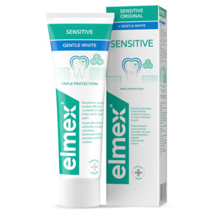 12x Elmex Tandpasta Sensitive Gentle White - 41.19 euro