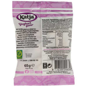 3x Katja Yoghurtgums - 2.35 euro