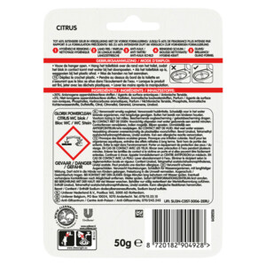 9x Glorix Toiletblok Power Clean Citroen - 27.44 euro