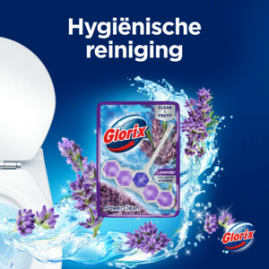 9x Glorix Toiletblok Power Clean Lavendel - 27.44 euro