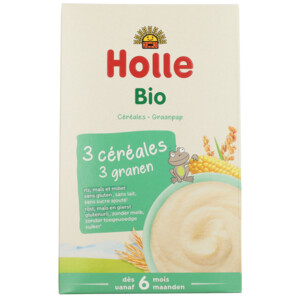 Holle Bio Volkoren Graanpap 3 -Granen - 4.49 euro