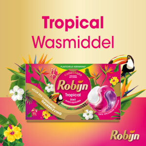 4x Robijn Wascapsules 3-in-1 Tropical - 30.5 euro