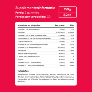 4x Veganboost Hair Vitamins Watermeloen - 70.47 euro