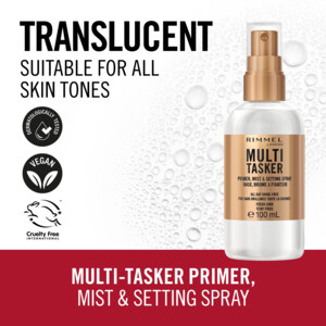 Rimmel Multi-Tasker Primer, Mist & Setting Spray Transparant - 12.75 euro