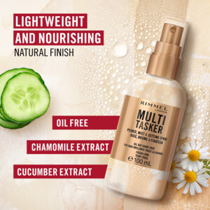 Rimmel Multi-Tasker Primer, Mist & Setting Spray Transparant - 12.75 euro