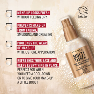 Rimmel Multi-Tasker Primer, Mist & Setting Spray Transparant - 12.75 euro